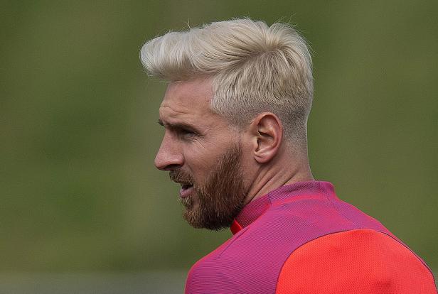 Neue Frisur: Lionel Messi ist jetzt platinblond