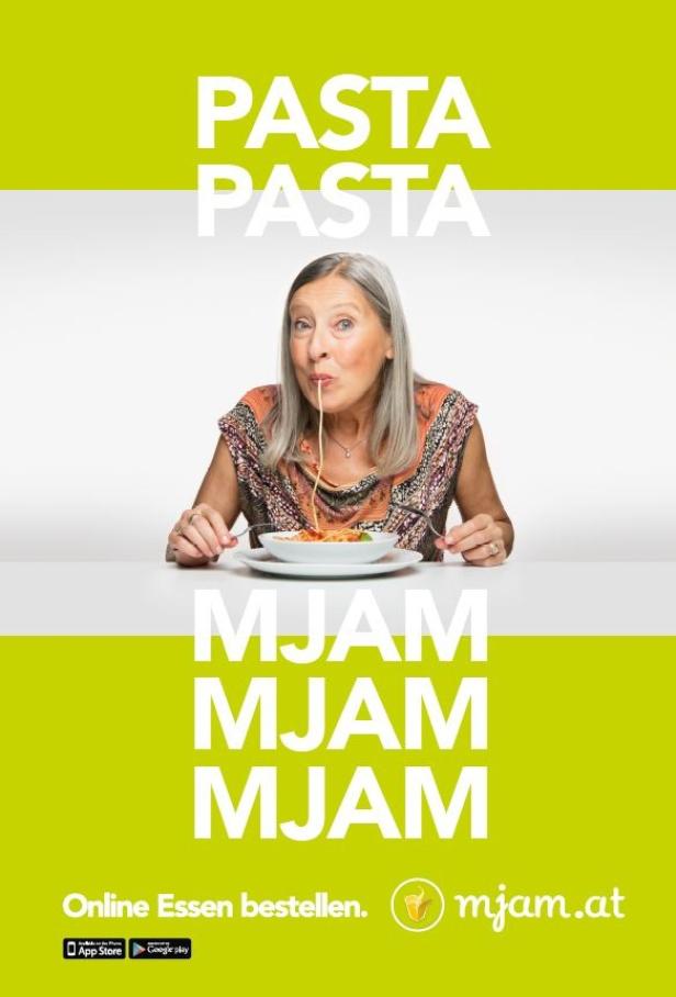 Mjam.at - Kampagne - September 2015 - Printsujet - Pasta Mjam.at macht sich appetitanregend
