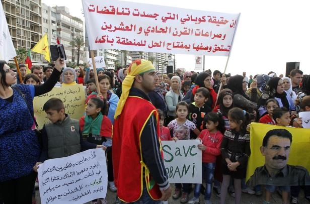 Tausende forderten Solidarität mit Kobane