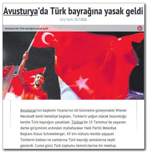 Türkei-Flaggen: ÖVP will härtere Gangart bei Integration