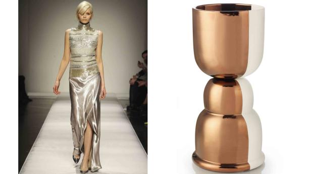 Grün, Nude & Metallic: Modetrends zum Wohnen