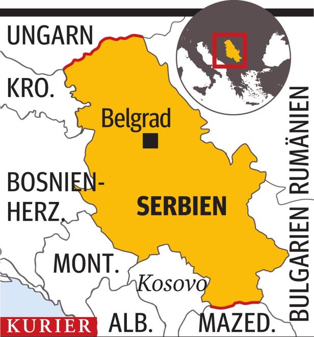 Österreichs Grenzpolizei in Serbien