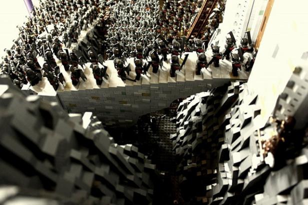Die Schlacht von Helms Klamm aus Lego