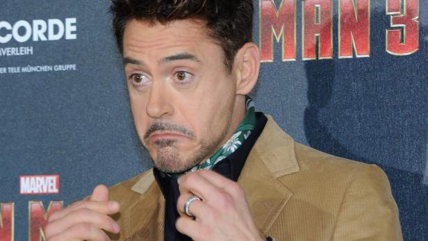 Robert Downey Jr. auf einer Veranstaltung für „Iron Man 3“.