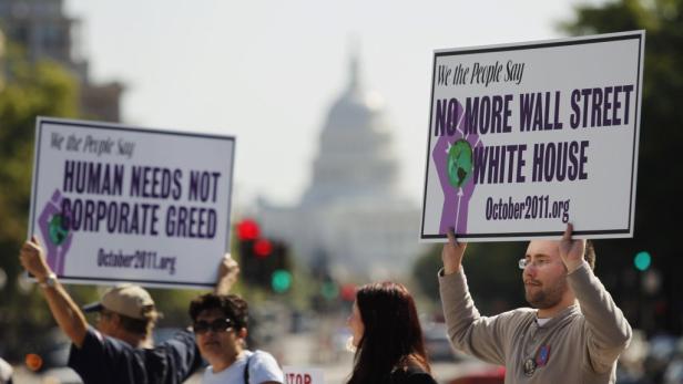 Wall Street-Proteste erreichen Washington
