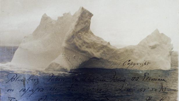 Mit diesem Eisberg kollidierte die Titanic am 15. April 1912
