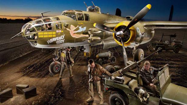 Mit Licht "gemaltes" Amerika-Tribut