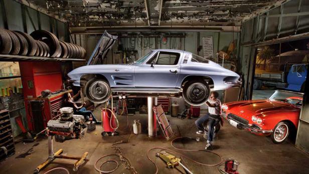 Mit Licht "gemaltes" Amerika-Tribut