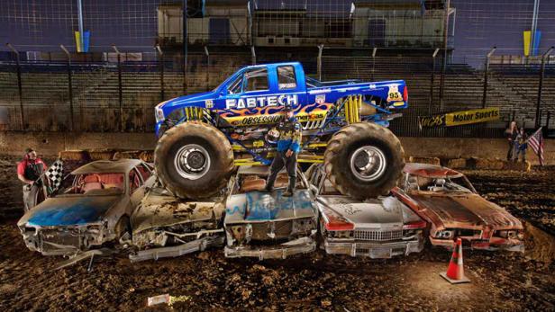 Mit Licht "gemaltes" Amerika-Tribut