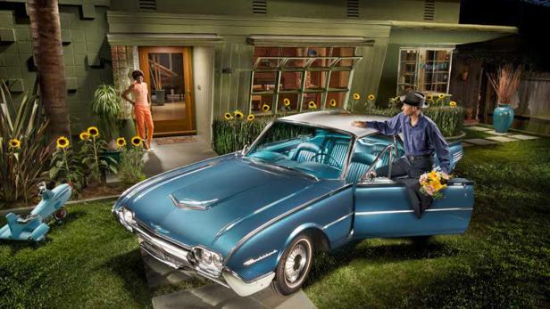 Mit Licht "gemaltes" Amerika-Tribut