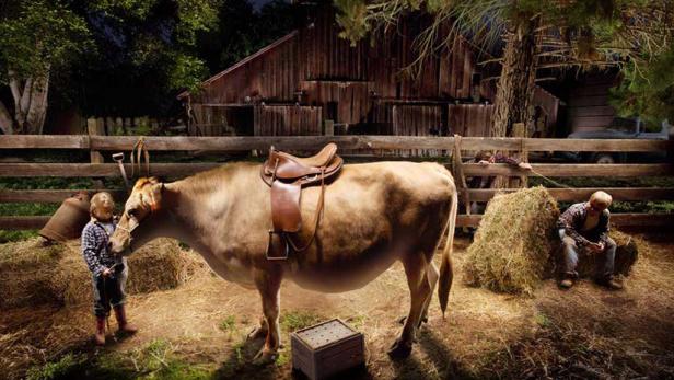 Mit Licht "gemaltes" Amerika-Tribut