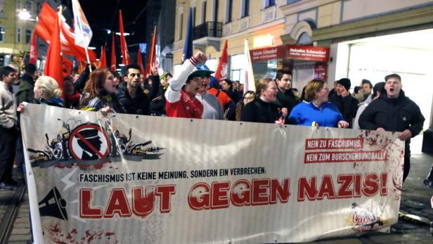 Eindrücke von der Anti-Burschenbundball-Demo
