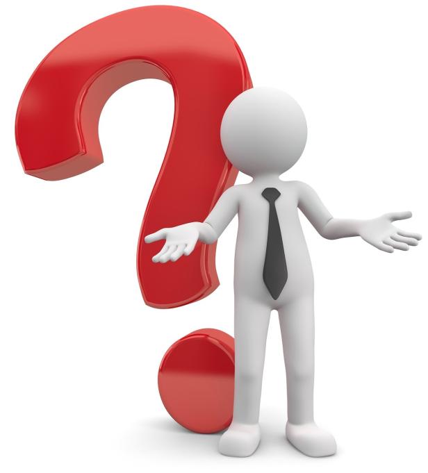 Eine 3D-Figur steht neben einem großen, roten Fragezeichen.