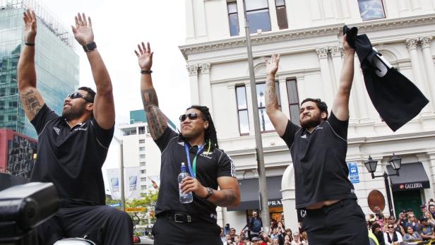 Neuseeland feiert seine "All Blacks"