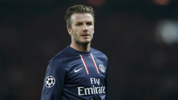 David Beckham im Trikot von Paris Saint-Germain.