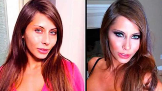 Unglaublich verwandelt: Pornostars mit und ohne Make-up