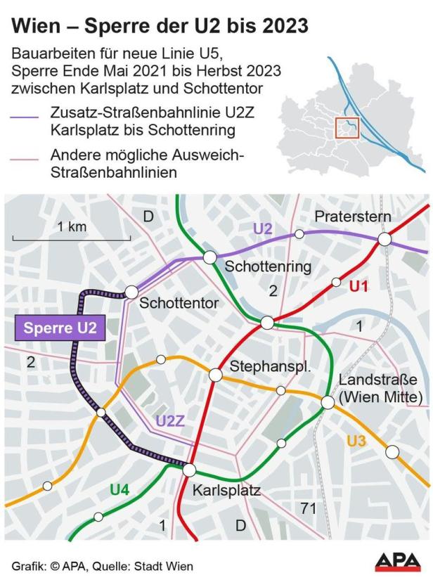 Bis Herbst 2023 wird U-Bahn-Linie U2 teilgesperrt