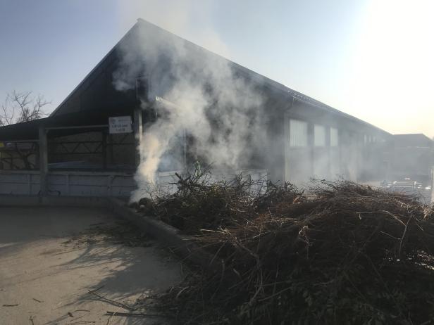 Ein weiteres Wertstoffsammelzentrum brannte im Bezirk Krems