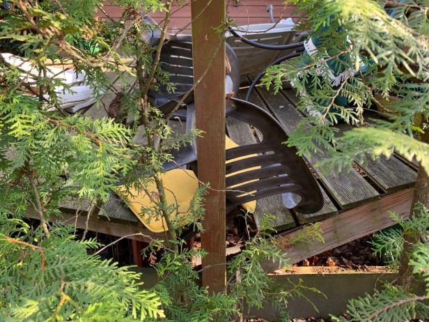 Gartenhaus-Terrasse in Krems Egelsee eingestürzt