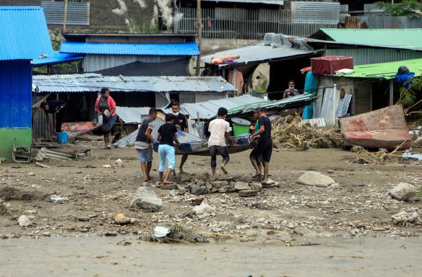 Aftermath of floods in East Timor