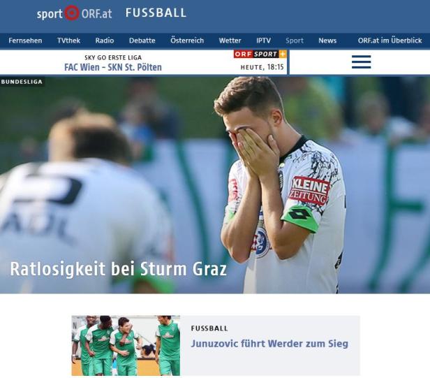 ORF Fussball - Digital-Angebot - Image 1 ORF baut digitales Fussball-Angebot aus