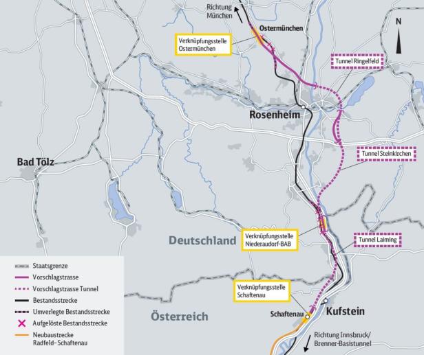 Finale Bahntrasse für Zulauf zum Brennertunnel ausgewählt