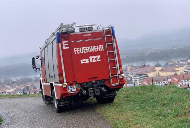 Feuerwehr rückte zu Brandverdacht in Kremser Weinbergen aus