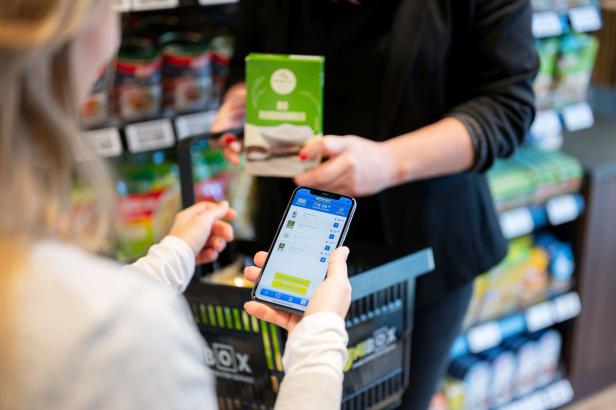 Digitaler Mini-Supermarkt in Selbstbedienung