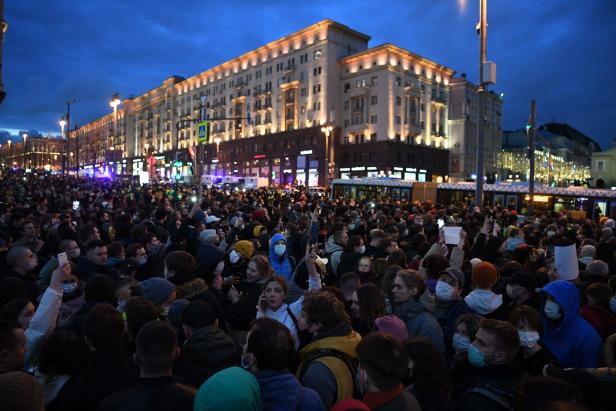 Russland: Mehr als 1.000 Festnahmen bei Demos für Nawalny