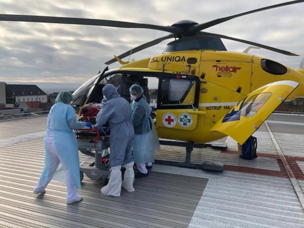 Schwere Atemstörung: Corona-Patientin mit dem Hubschrauber verlegt
