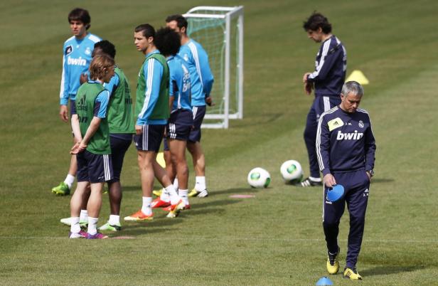 José Mourinho bei einem Training mit der Mannschaft von Real Madrid.