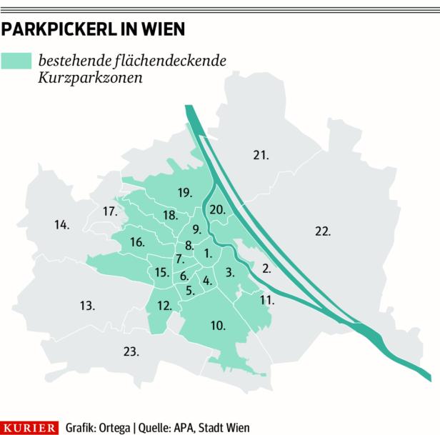 Bestehendes Parkpickerl-Modell soll für ganz Wien kommen