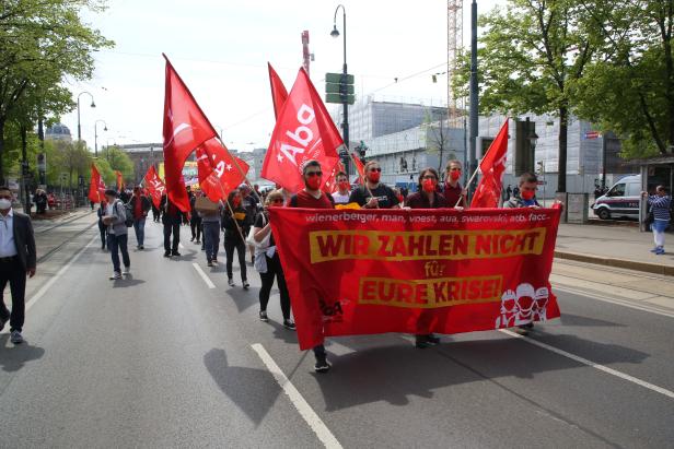 1. Mai der SPÖ: Nelken und Desinfektion für alle