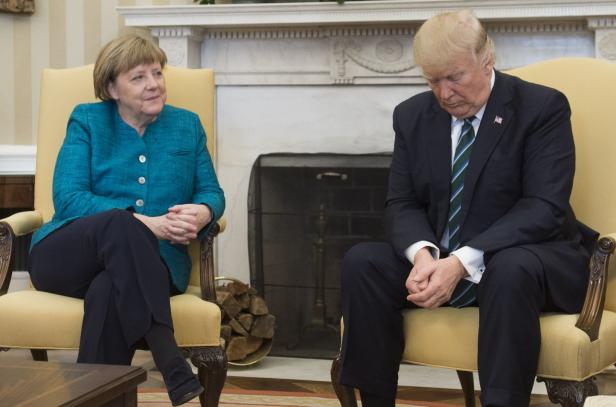 Kanzlerin Merkel kam zu ihrem vierten und letzten US-Präsidenten