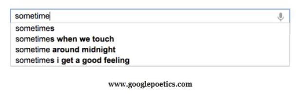 Die Google-Suche schlägt Suchbegriffe vor, die mit „sometime“ beginnen.