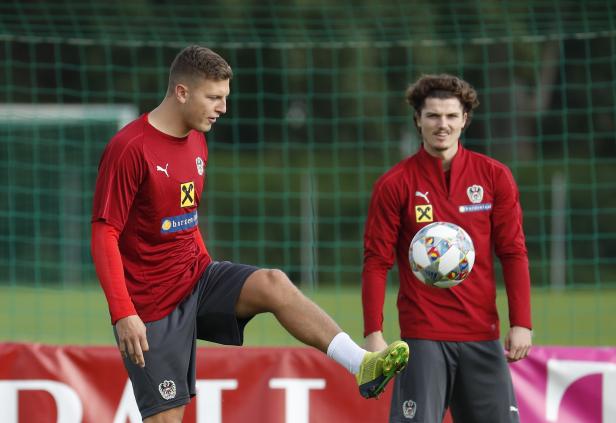 TRAINING DES ÖFB-TEAMS IN BAD WALTERSDORF: WIMMER / SABITZER