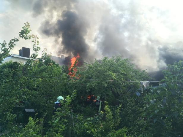 NÖ: Feuerwehr wurde zu Großeinsatz bei Gartenhütte gerufen