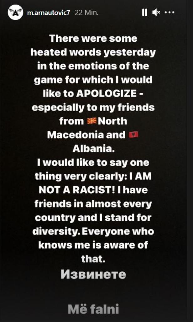 Arnautovic nach Schimpftirade beim ÖFB-Sieg: "Bin kein Rassist"