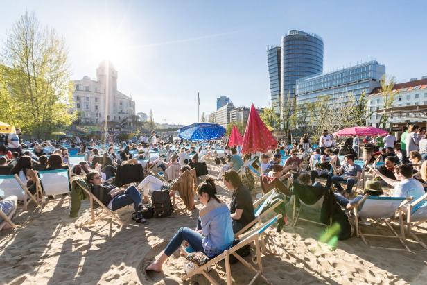 Immer mehr Sand in der Stadt: Wo man in Wien in Urlaubsstimmung kommt