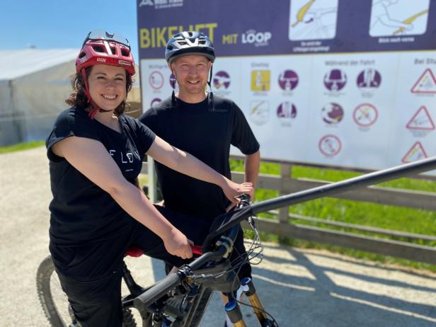 In Niederösterreich bringt Schlepplift Biker auf den Berg