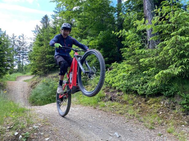 In Niederösterreich bringt Schlepplift Biker auf den Berg