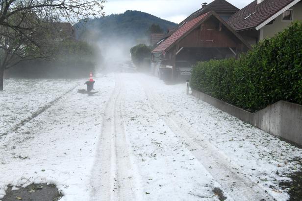 Massive Schäden nach Hagel-Unwetter in Salzburg