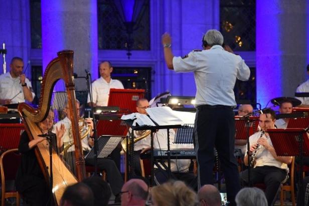 Polizeimusik Wien spielte nach Zwangspause wieder vor 1.000 Besuchern