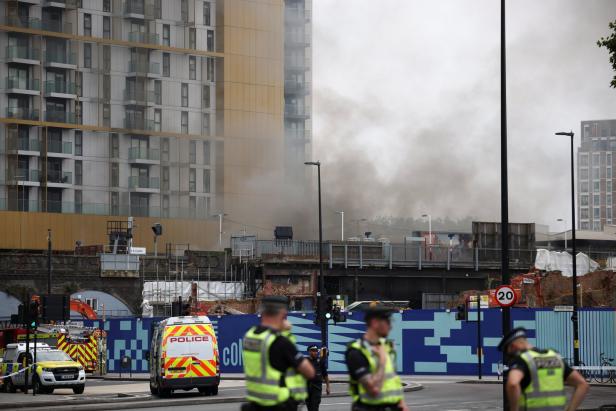 Sechs Verletzte bei Großbrand in London