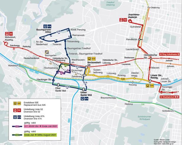 Staugefahr in Wien: Straßenbahnlinie 52 bekommt neue Gleise