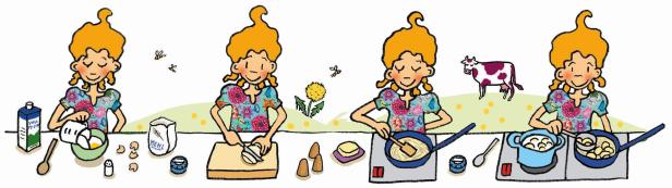 Lilli beim Kochen.