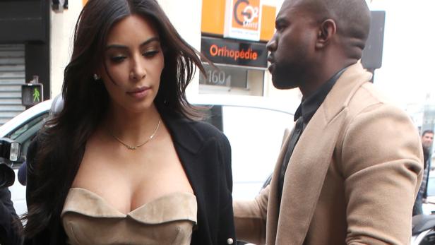 Kim Kardashian und Kanye West zusammen in der Öffentlichkeit.