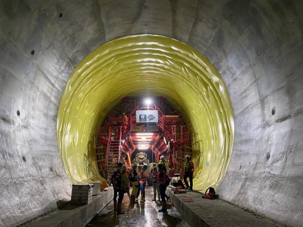 Spektakuläre Bilder aus dem Semmering-Basistunnel