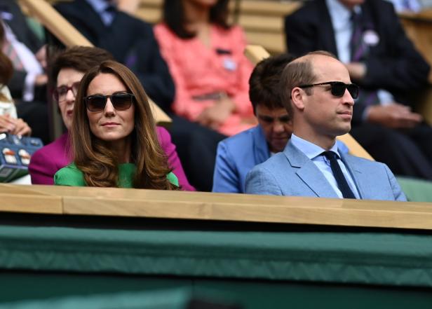 Verkracht? Prinz William und Kate mit finsteren Mienen in Wimbledon