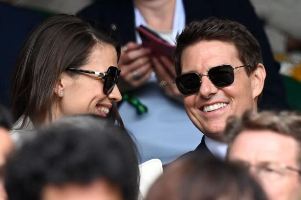 Auch privat vertraut: Tom Cruise mit Hayley Atwell in Wimbledon